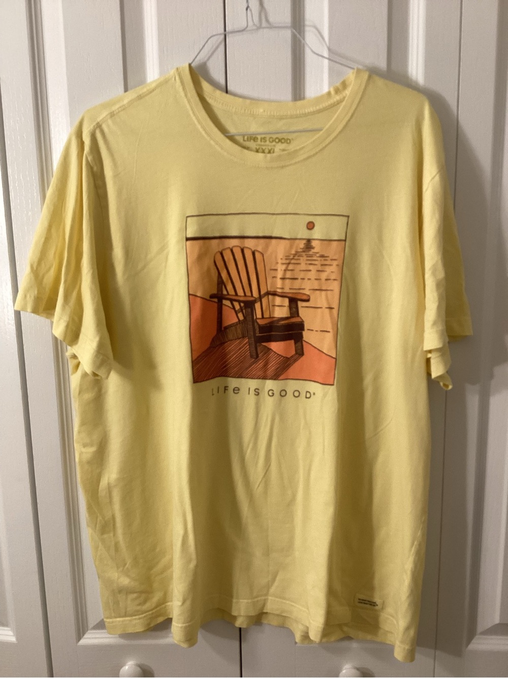 Life Is Good Men's Adirondack Sunset Short Sleeve Tee - 3XL - NWOT